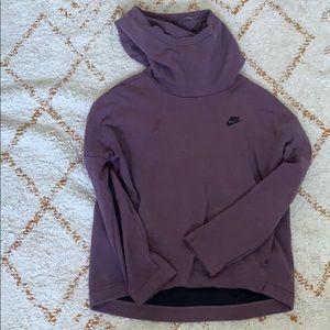 Hooded Purple Nike Pull Over